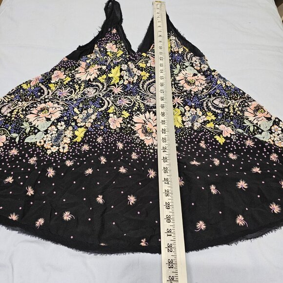 Free People Intimately Free Longwood Printed Slip Dress Size M Black - Picture 9 of 15